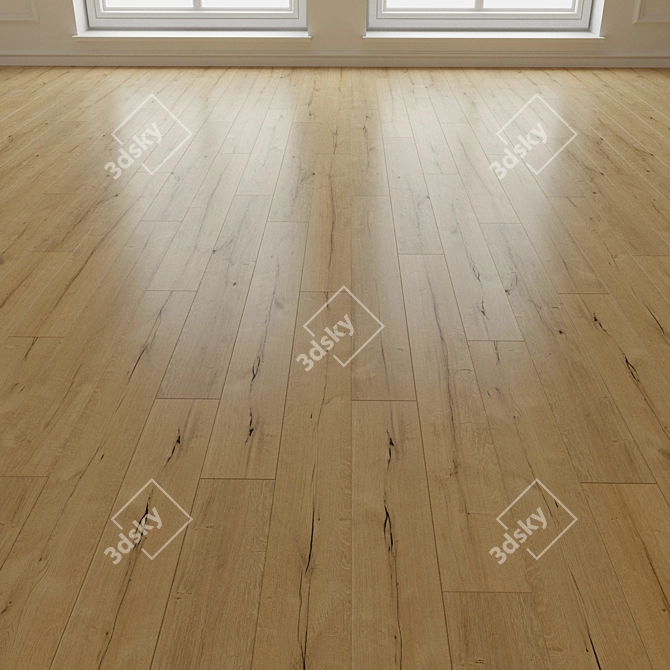 Oak Bradford Laminate Flooring 3D model image 3