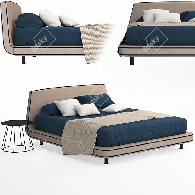 BONALDO Joe Bed: Modern Elegance personified 3D model image 1