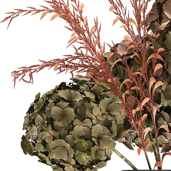 Autumnal Decor Bouquet 3D model image 4