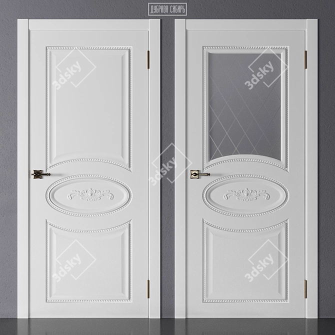 Dubrava Siberia - Classic 3D Door Collection 3D model image 2