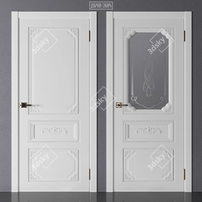 Dubrava Siberia - Classic 3D Door Collection 3D model image 3