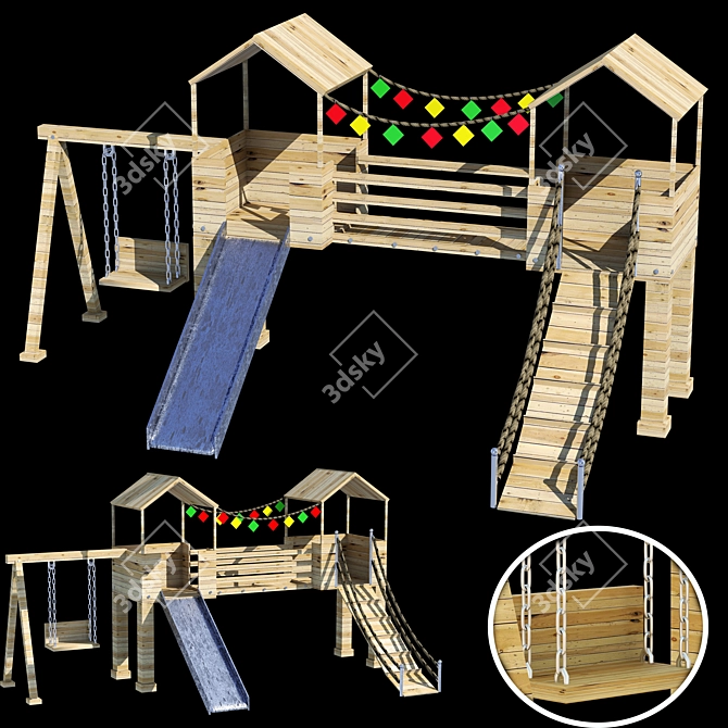 2015 Playground Set 3D model image 1