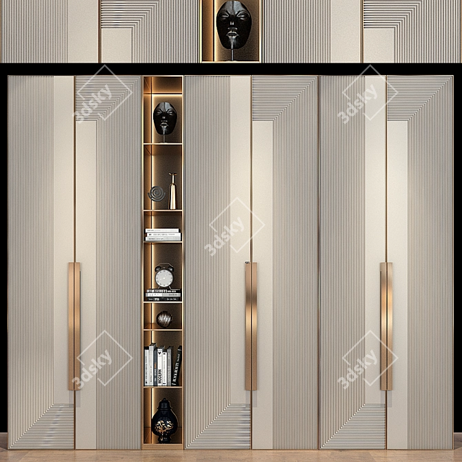 Modern Furniture Set 244 3D model image 1