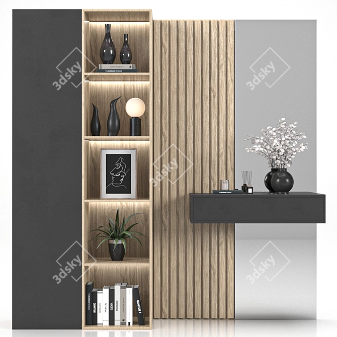 Sleek Hallway Set - Modern and Stylish 3D model image 1