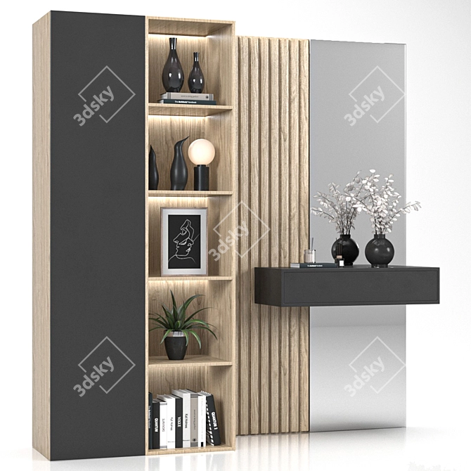 Sleek Hallway Set - Modern and Stylish 3D model image 3