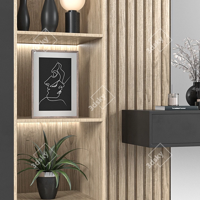 Sleek Hallway Set - Modern and Stylish 3D model image 4