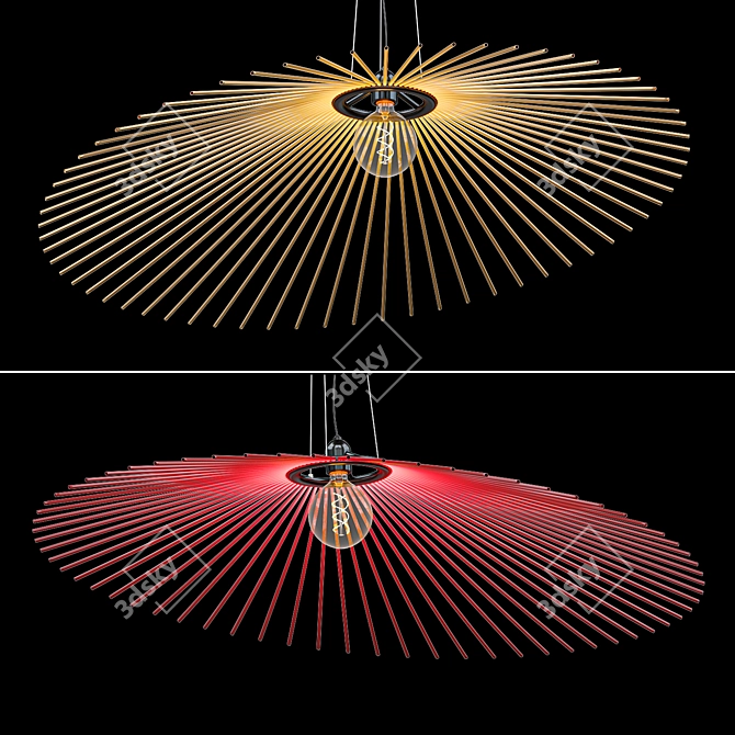 Stunning Galaxy LED Lamp 3D model image 1