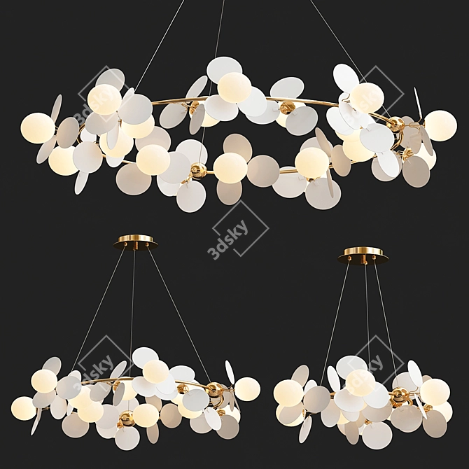 Elevate Your Space: Matisse Chandelier 3D model image 1