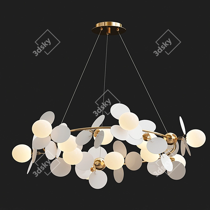 Elevate Your Space: Matisse Chandelier 3D model image 3