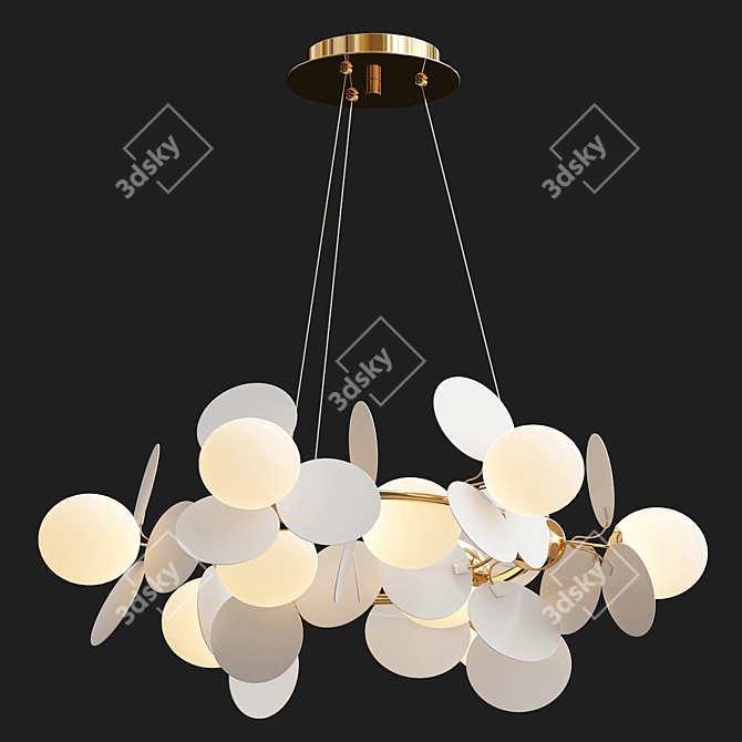 Elevate Your Space: Matisse Chandelier 3D model image 4