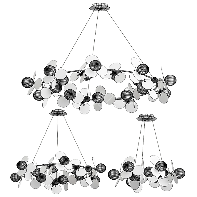 Elevate Your Space: Matisse Chandelier 3D model image 5