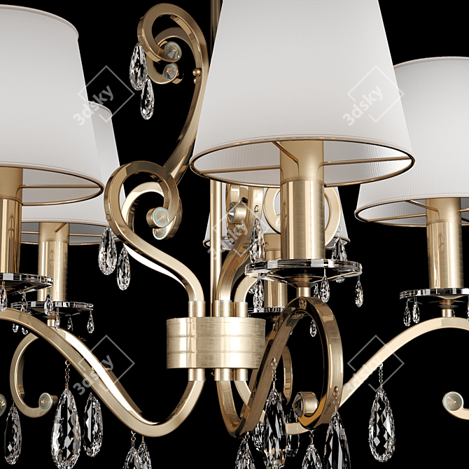 Elegant Parkdale 5-Light Chandelier 3D model image 2