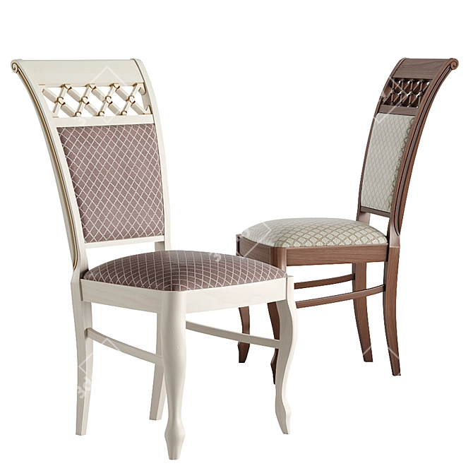 Elegant Vintage Felix Chair 3D model image 1