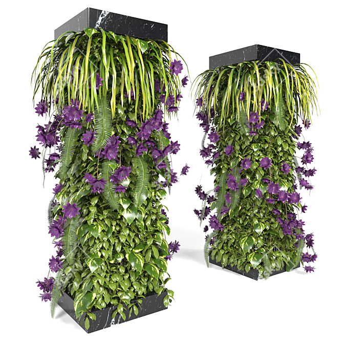 Vertical Garden Plants Collection: 2 Models, 3DMax 2017 (Max 2014, Corona 5, Vray 3D model image 7