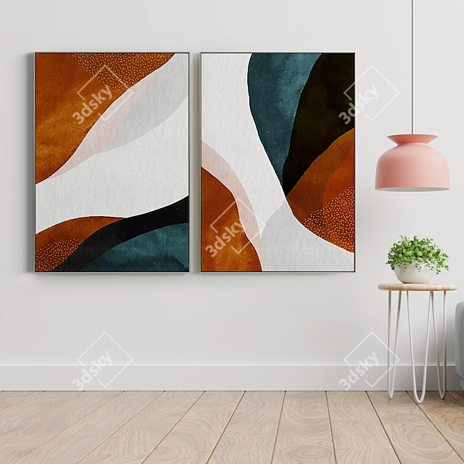 Modern Minimalist Art Frames 3D model image 3