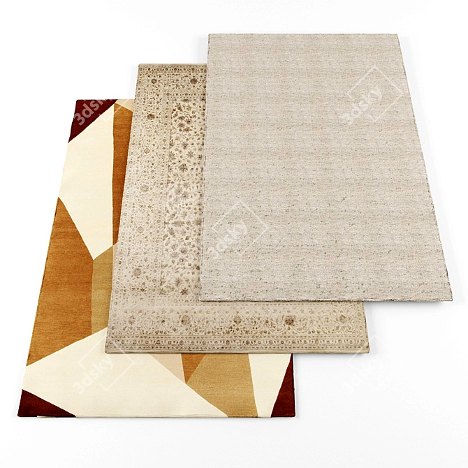 High-Resolution Carpets Pack 3D model image 1