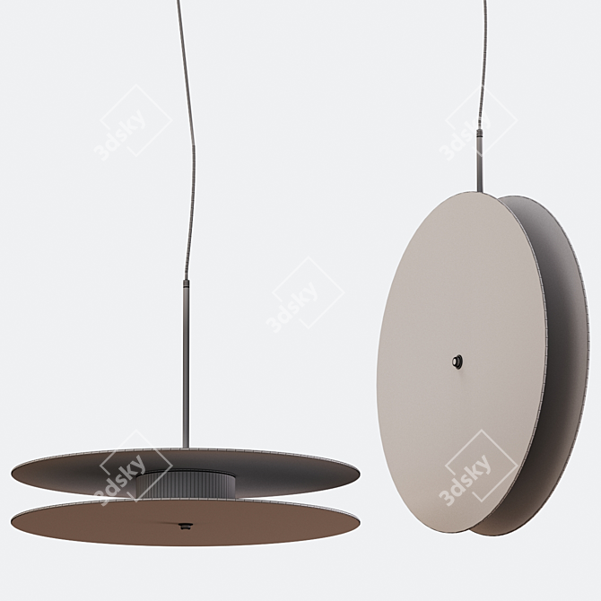 Affordable Hanging Lamps - 38 cm Diameter 3D model image 2