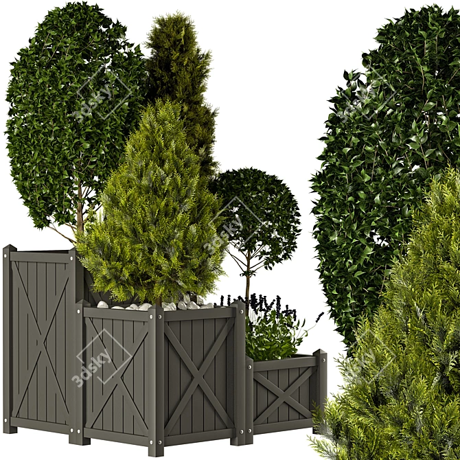 3Dsmax2017+OBJ+MTL+FBX: Versatile Outdoor Plants Set 3D model image 2