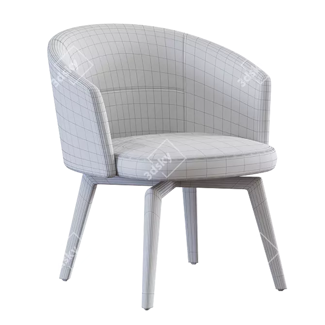 Modern Minotti AMELIE Chair 3D model image 4