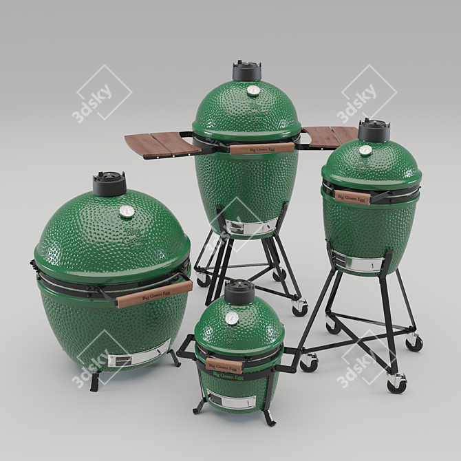 Ultimate Grilling Experience: Big Green Egg 3D model image 1
