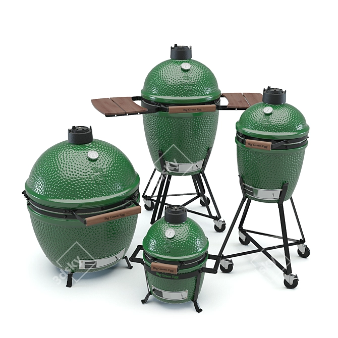 Ultimate Grilling Experience: Big Green Egg 3D model image 5