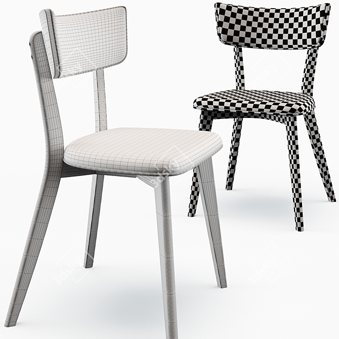 Putnam Upholstered Side Chair 3D model image 5