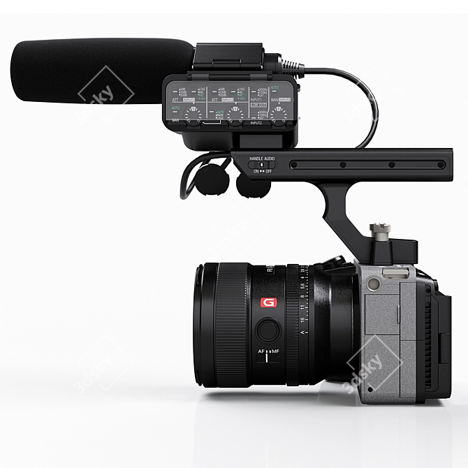 Title: Sony FX3 Full-Frame Cinema Camera 3D model image 2