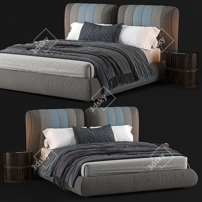 Modern Bed Frame 180x200 3D model image 1