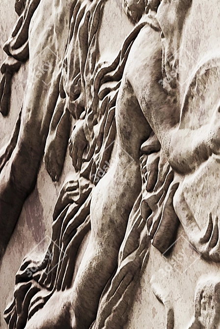 BACCHIC DANCE | Intricate Bas-Relief in Zbrush 3D model image 4