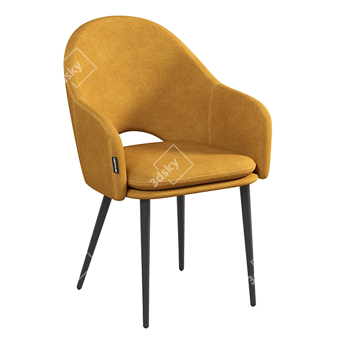 Modern Moroccan Style Chair 3D model image 5