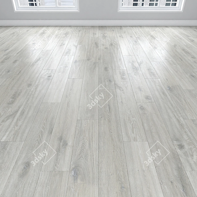 Parquet Oak: Herringbone, Linear & Chevron 3D model image 2