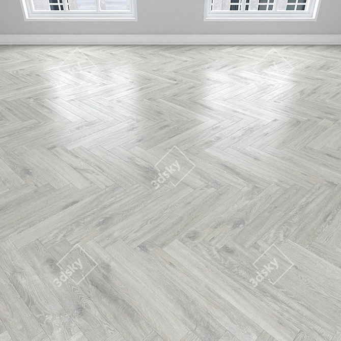 Parquet Oak: Herringbone, Linear & Chevron 3D model image 3