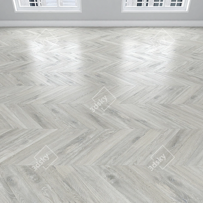 Parquet Oak: Herringbone, Linear & Chevron 3D model image 4