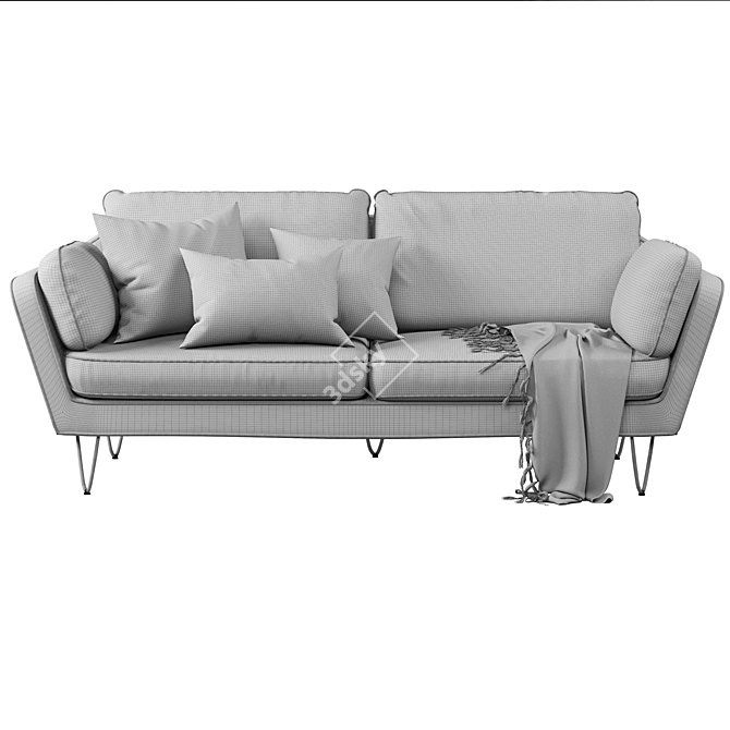 Stylish and Comfortable La Redoute Sofa 3D model image 4