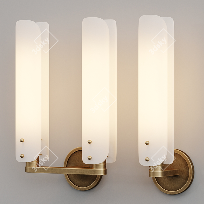 Nerola Wall Sconce Set 3D model image 1