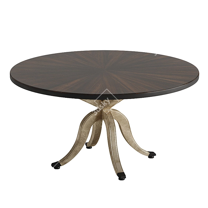 Formal Round Dining Table - Hooker Furniture 5834-75 3D model image 2