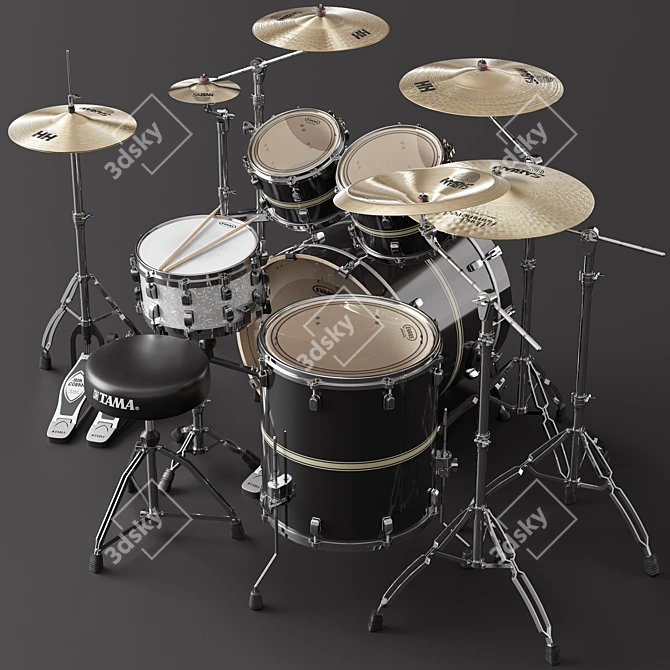 TAMA Performer Drum Set 3D model image 6