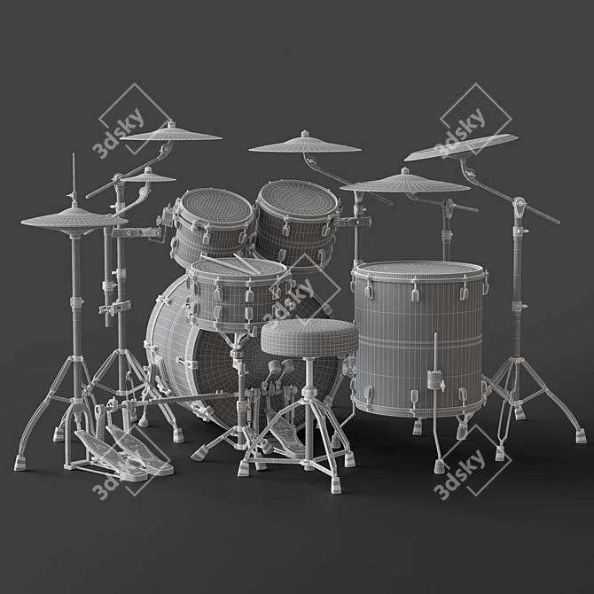 TAMA Performer Drum Set 3D model image 7