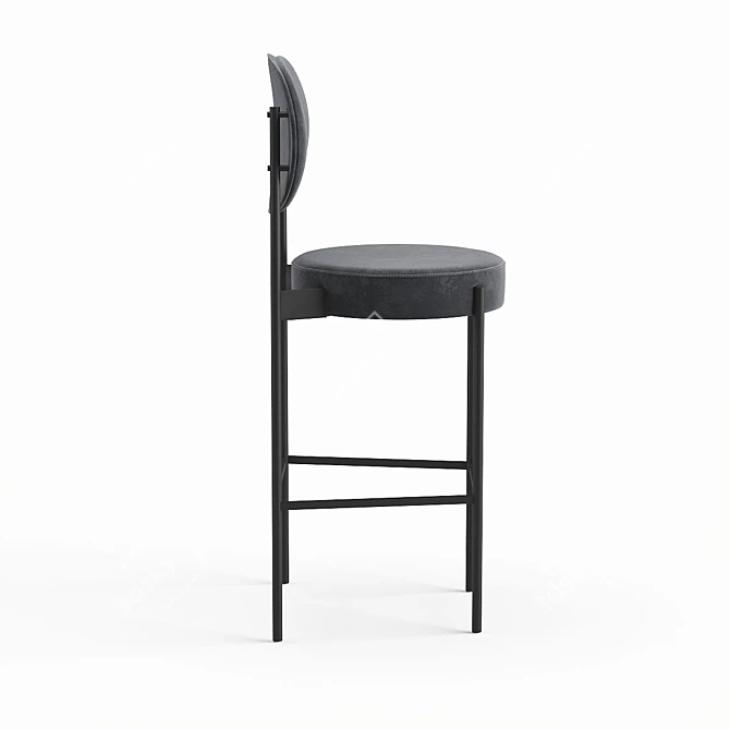 Modern Metal Bar Stool: Stool 4 High 3D model image 4