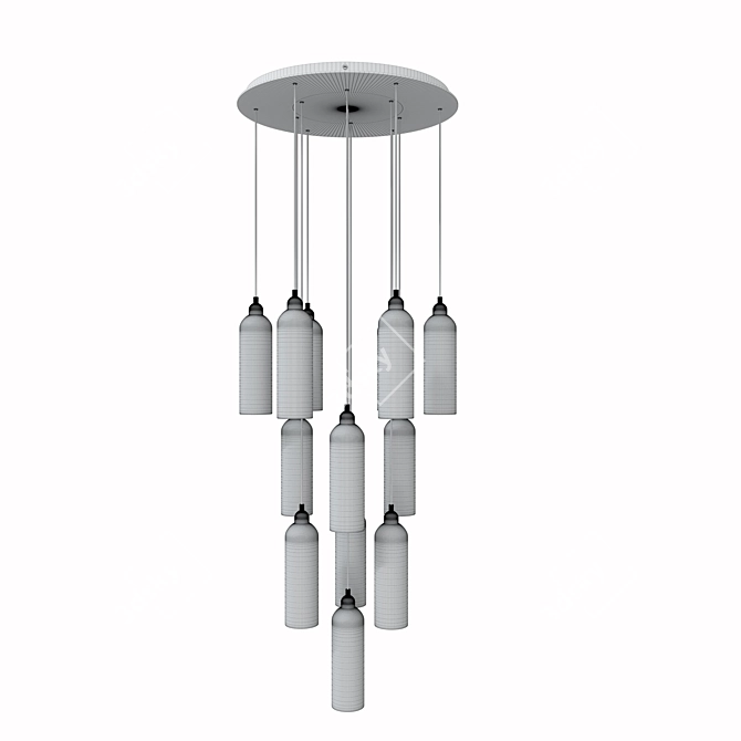 Schwung Home Odyssey Cluster 13 Pendant 3D model image 4