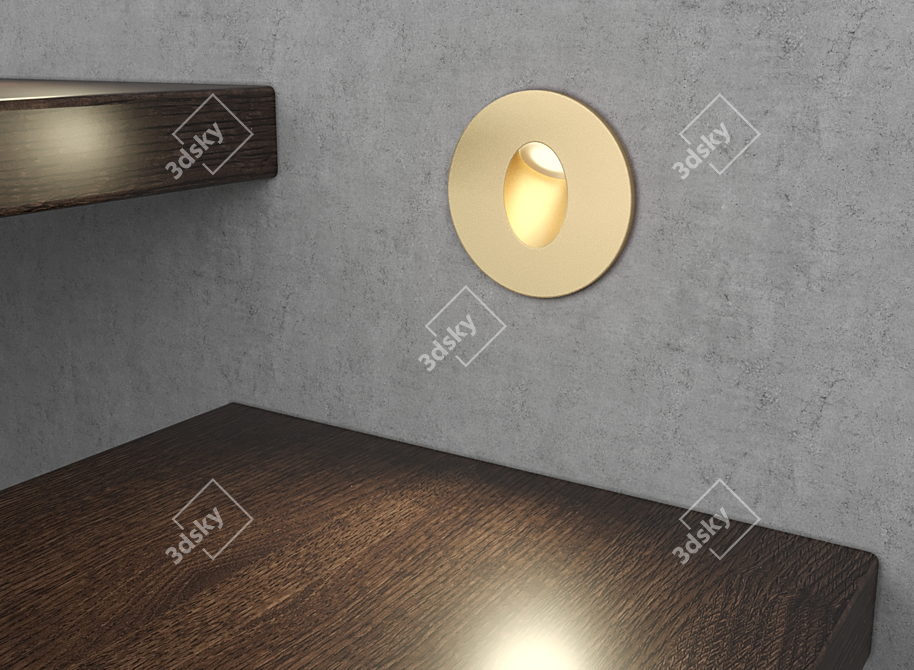 Elegant LED Stairs Light 3D model image 6