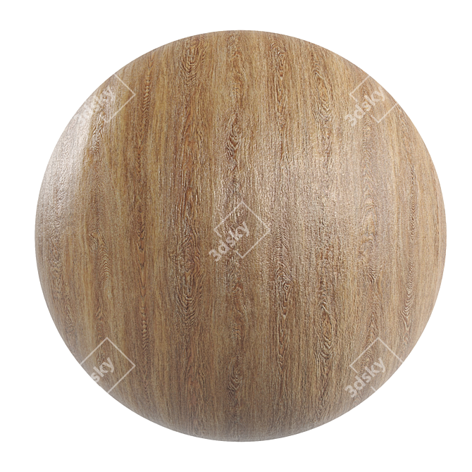 Oakwood Texture: PBR Material, HD Textures 3D model image 1