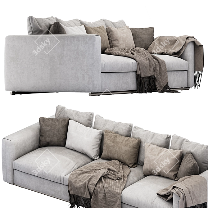 Flexform Asolo Corner Sofa 3D model image 4