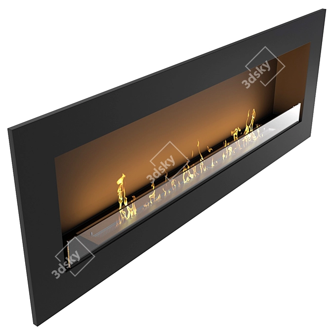 Biochamin 1800 - Stylish Fireplace Design 3D model image 2
