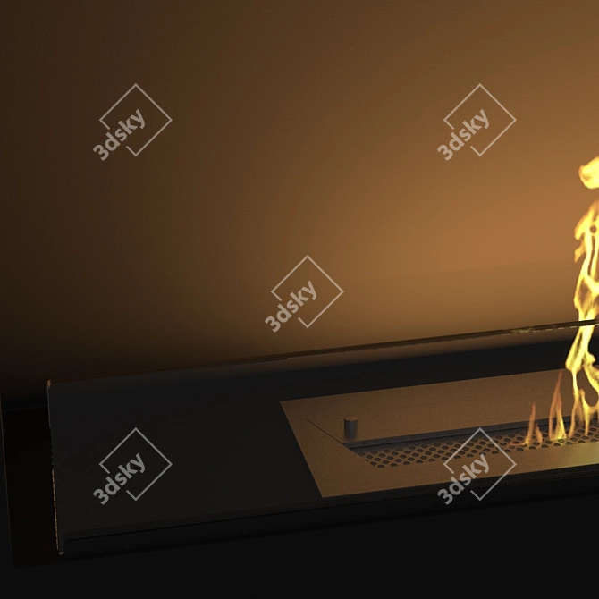 Biochamin 1800 - Stylish Fireplace Design 3D model image 6