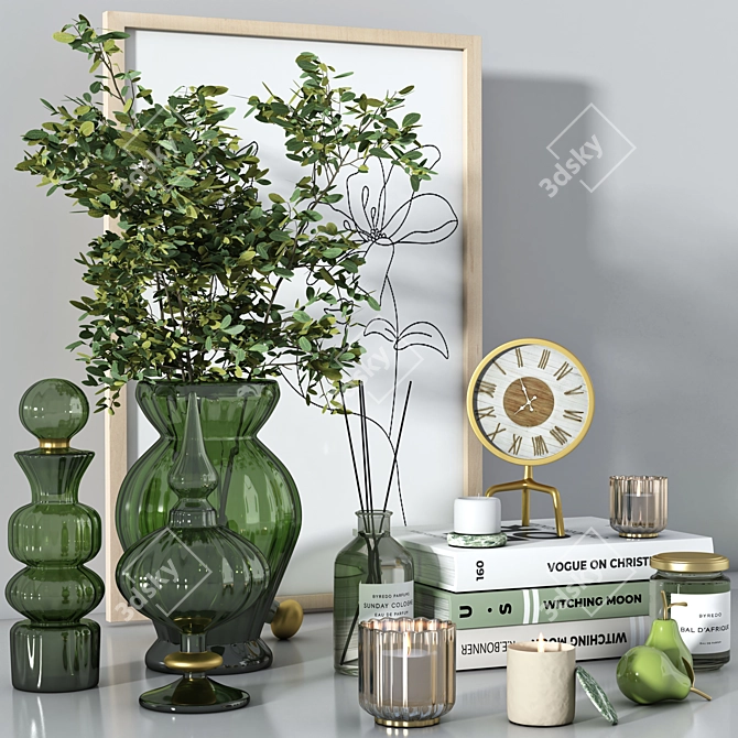 Elegant Decor Set 3D model image 2