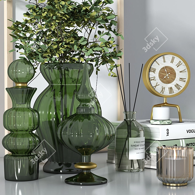 Elegant Decor Set 3D model image 3