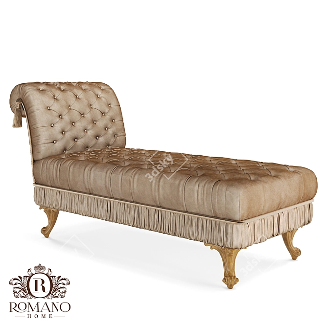 Handcrafted Eleanor Romano Home Couch 3D model image 1