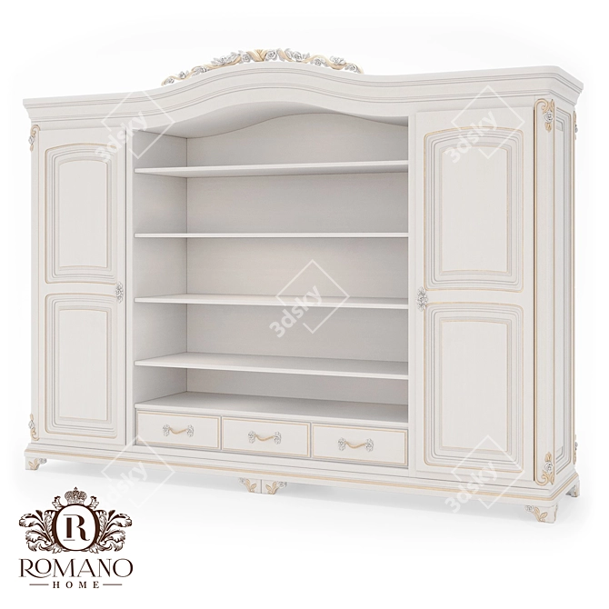 Refined Wardrobe Rack by Nicole Romano 3D model image 1