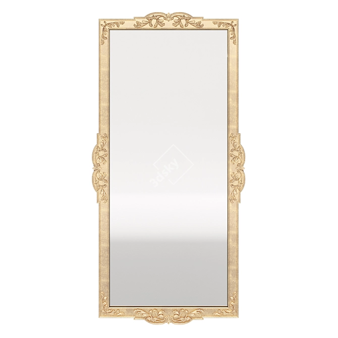 Title: Romano Home Handcrafted Rostov Mirror 3D model image 2